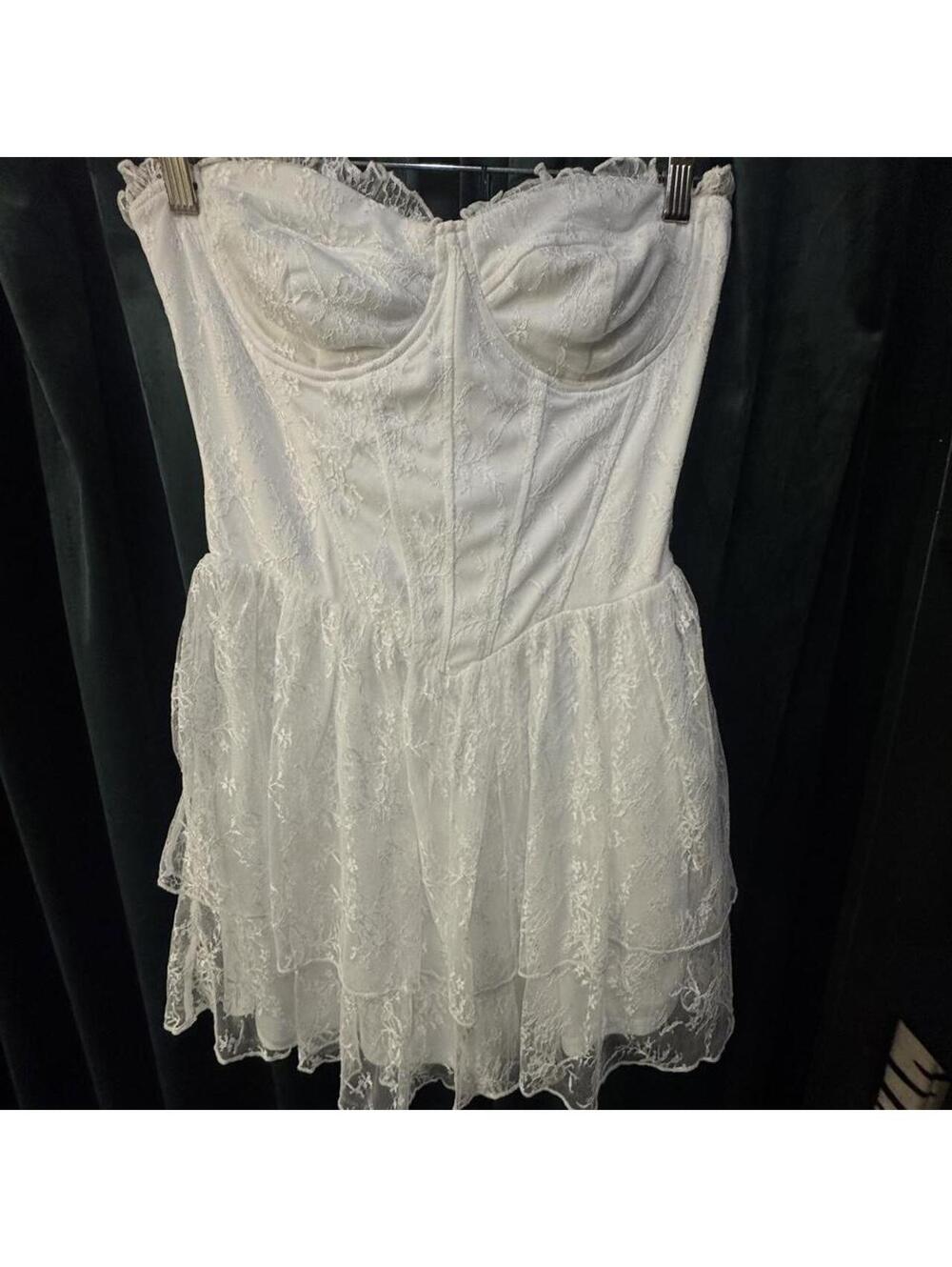 Fashion Nova Women's White Going-out-dress